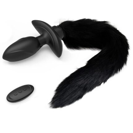 Remote Control Vibrating Wagging Tail (Black)