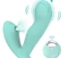 ALT: YPM Wellness Trinity 3-in-1 remote massager showing sucking, swinging, and vibrating functions.