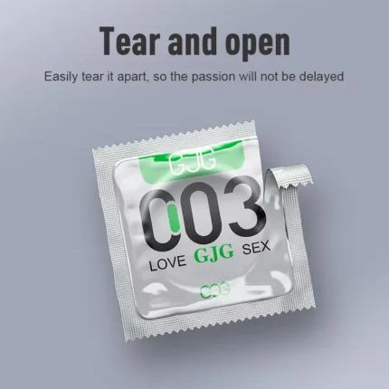 003 Ultra-Thin Latex Condoms - 10 Count - Natural Skin-to-Skin Feel